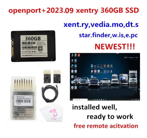  Phần mềm DAS 2023.09 Xentry mới nhất, đầy đủ các phần mềm, DTS, Vediamo, WIS, EPC, Starfinder trên ổ SSD 360GB với Tactrix Openport 2.0, sẵn sàng sử dụng.