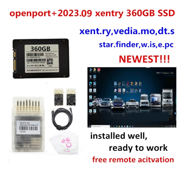  Phần mềm DAS 2023.09 Xentry mới nhất, đầy đủ các phần mềm, DTS, Vediamo, WIS, EPC, Starfinder trên ổ SSD 360GB với Tactrix Openport 2.0, sẵn sàng sử dụng.